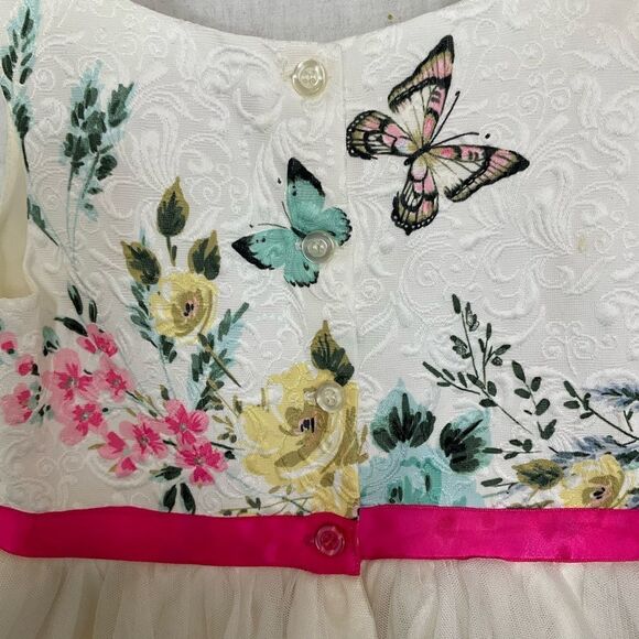 Ruby & Bloom Floral Butterfly Fit and Flare Dress Size 4 - Picture 8 of 14